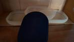 Tupperware belegdozen 3 lage schalen en 1 blauw deksel, Maison & Meubles, Cuisine| Tupperware, Enlèvement, Utilisé, Bleu, Balance