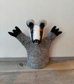 Handgemaakte handpop Badger, Ophalen of Verzenden, Zo goed als nieuw