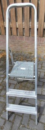 Aluminium ladder, Doe-het-zelf en Bouw, Ophalen, Gebruikt, Ladder, Opvouwbaar of Inschuifbaar