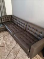 Landskrona Ikea lederen hoeksalon, Huis en Inrichting, Zetels | Complete zithoeken, Ophalen, Zo goed als nieuw