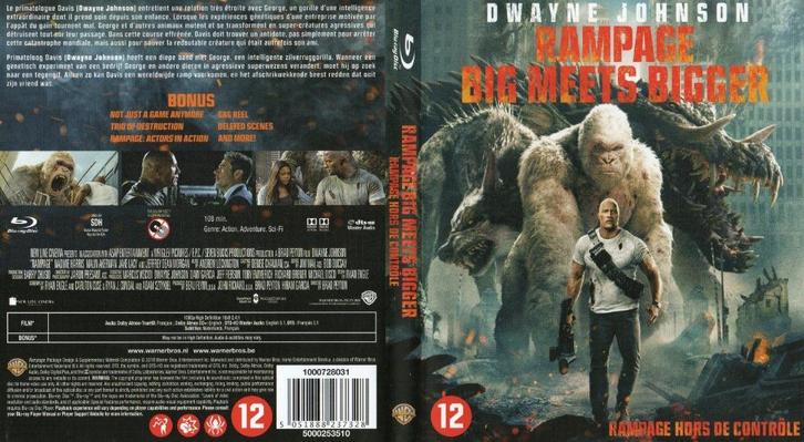 rampage big meets bigger (blu-ray) nieuw, Cd's en Dvd's, Blu-ray, Zo goed als nieuw, Actie, Ophalen of Verzenden