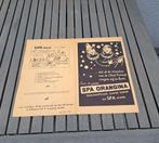 Spa oude reclame dubbelzijdig, Verzamelen, Ophalen of Verzenden, Gebruikt, Reclamebord