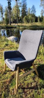 VEDBO
Fauteuil met hoge rugleuning, Gunnared donkergrijs, Ophalen, Zo goed als nieuw