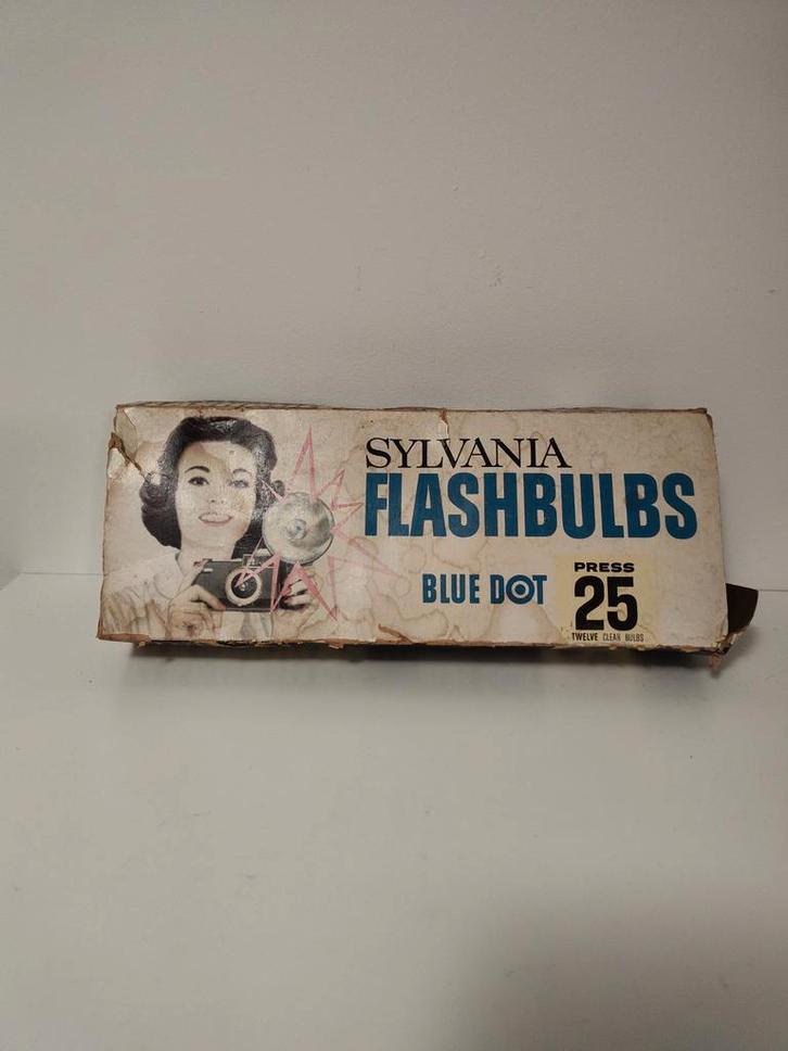 Sylvania Press 25 Blue dot Flashbulbs 12 pack, Audio, Tv en Foto, Foto | Flitsers, Zo goed als nieuw, Overige merken, Ophalen
