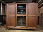 vitrine en bois XL/armoire murale/meuble vintage, Antiquités & Art, Enlèvement ou Envoi