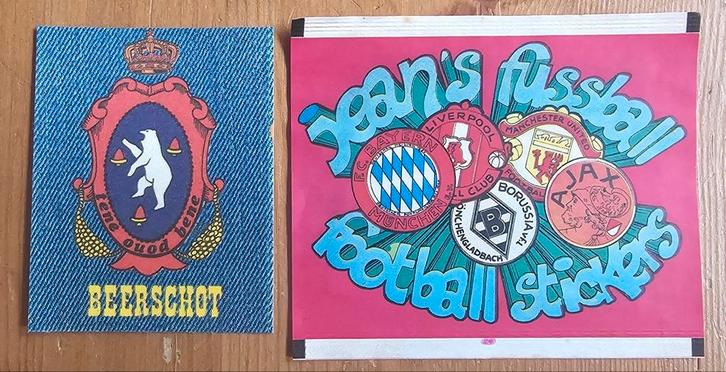 Jaren 60 (like panini) "Jean's" Badge Beerschot + zakje!, Hobby en Vrije tijd, Stickers en Plaatjes, Zo goed als nieuw, Sticker