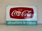 Coca Cola emaille reclamebord, Verzamelen, Merken en Reclamevoorwerpen, Ophalen of Verzenden, Gebruikt, Reclamebord