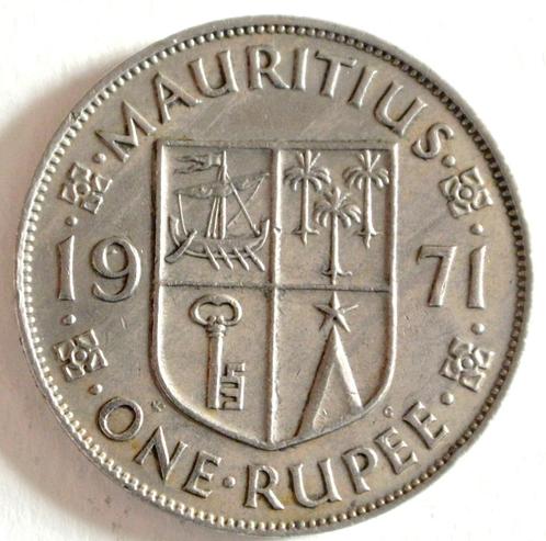 Met MAURITUS VALUTA KM #31 „RUPEE ELISABETH II” UIT 1971, Postzegels en Munten, Munten | Afrika, Losse munt, Overige landen, Ophalen of Verzenden