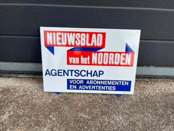 Nieuwsblad van het Noorden emaille reclamebord