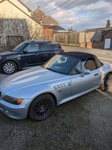 BMW Z3 1.9 140cv 1997, Autos, Cuir, Argent ou Gris, Achat, Cabriolet