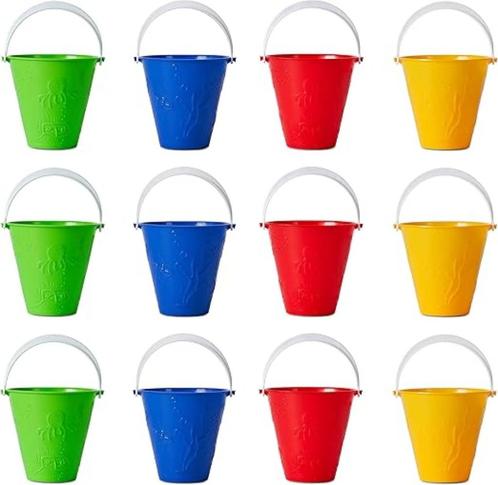 12 kleine emmers voor strand tuin zandbak GRATIS LEVERING, Kinderen en Baby's, Speelgoed | Buiten | Zandbakken, Nieuw, Verzenden