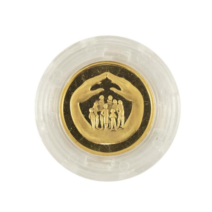 België, Boudewijn I, module van 20 frank OF dorp nr. 1, Postzegels en Munten, Munten | België, Setje, Goud, Goud, Ophalen of Verzenden