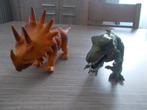(*) Lot de 3 figurines Dinosaures articulés TERRA., Verzenden, Zo goed als nieuw