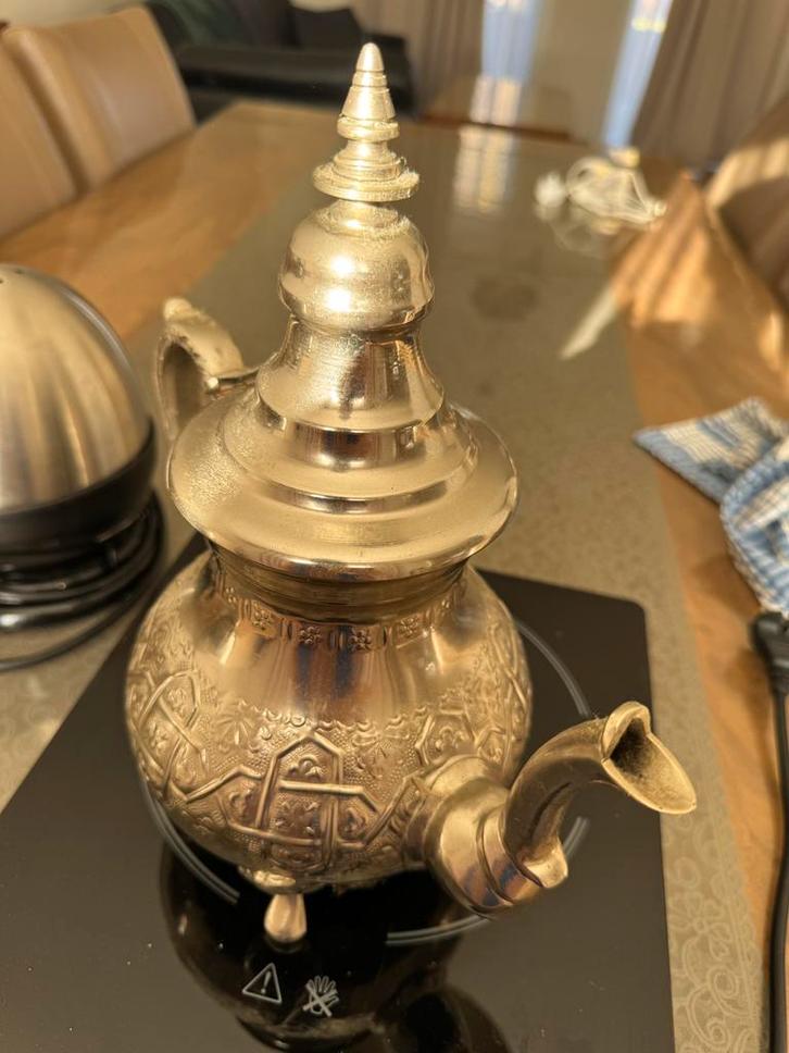 Decoratieve Munttheepot, Antiquités & Art, Antiquités | Bronze & Cuivre, Enlèvement ou Envoi