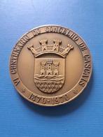 1970 Portugal medaille in brons 600 jaar Cascais, Verzenden, Brons