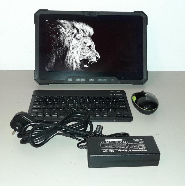 FULLY RUGGED DELL 7212 WITH 1TB SSD 8GB RAM KEYBOARD + MOUSE, Computers en Software, Windows Tablets, Gebruikt, Wi-Fi, 12 inch