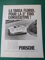 Porsche - publicité papier - 1970, Ophalen of Verzenden, Gebruikt, Overige typen