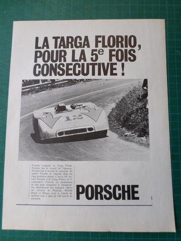 Porsche - publicité papier - 1970 beschikbaar voor biedingen