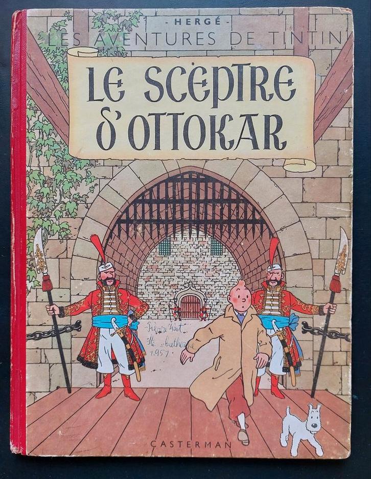 TINTIN Le Sceptre d'Ottokar B4 1950 bon état, Boeken, Stripverhalen, Ophalen of Verzenden
