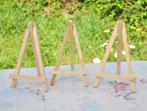 3 chevalets + 1 ajouté en bois pour cadre ou mini toile, Ophalen of Verzenden, Nieuw, Hout