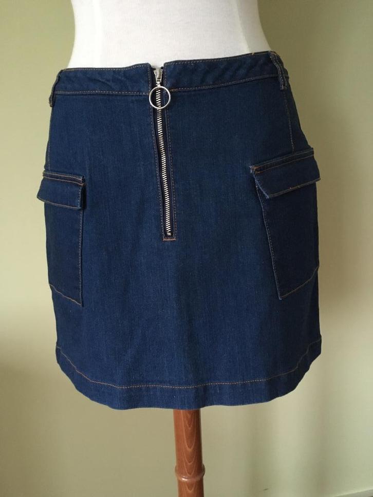 Jeansrokje met rits en zakken - maat M, Kleding | Dames, Rokken, Nieuw, Maat 38/40 (M), Blauw, Boven de knie, Ophalen of Verzenden