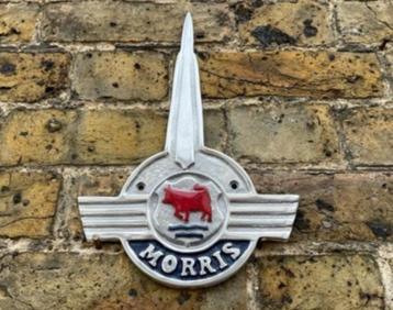 Morris Bonnet aluminium logo sign reclame bord beschikbaar voor biedingen