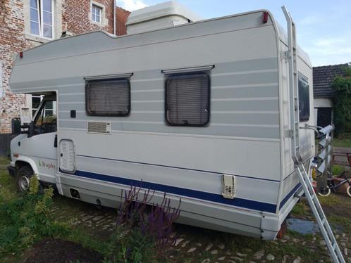Fiat Ducato camper klaar om OldTimer te registreren, Caravans en Kamperen, Mobilhomes, Particulier, Integraal, tot en met 3, Fiat