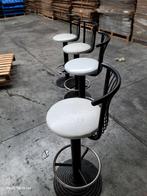 zwart metal en kruk met gewateerde sitting.zefiro is een mo, Ophalen, Gebruikt