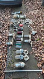 Lot oude scheepslampen, koper/gietijzer, Antiek en Kunst, Antiek | Verlichting, Ophalen