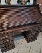 Zeer mooie en degelijke bureau met rolluik., Ophalen, Zo goed als nieuw, Antiek