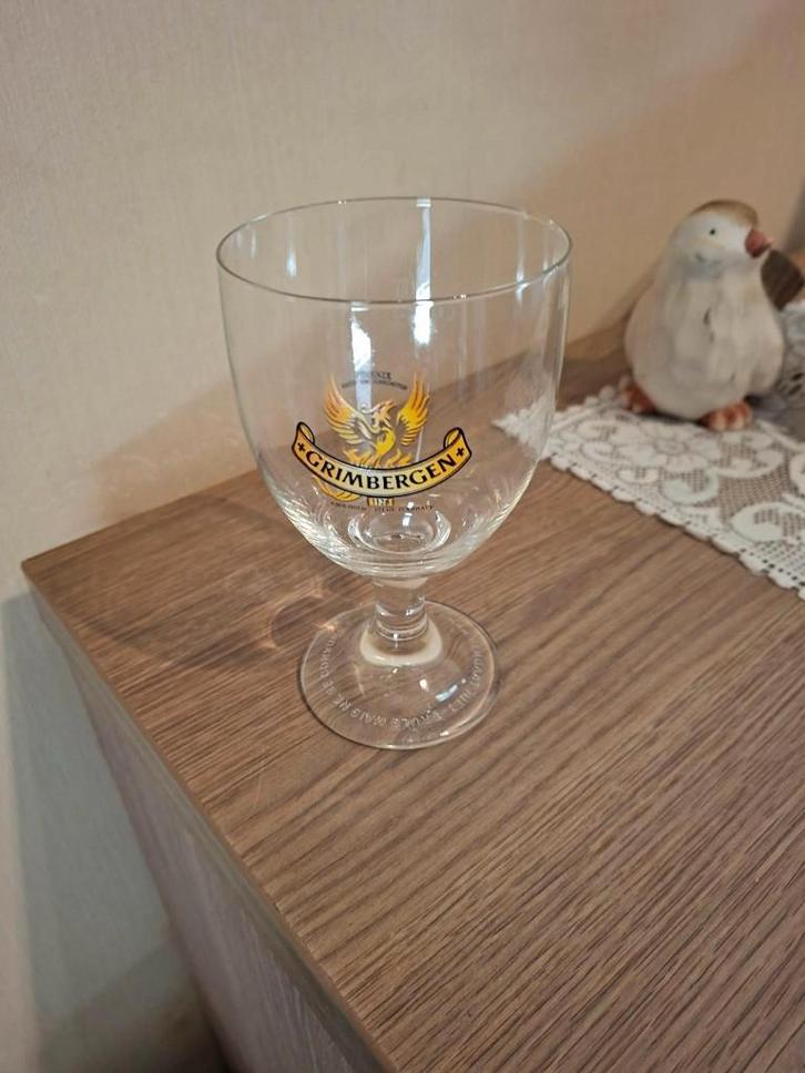 Grimbergen bierglas, Verzamelen, Glas en Drinkglazen, Zo goed als nieuw, Bierglas, Ophalen of Verzenden