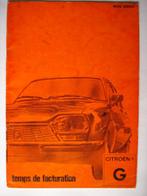 Citroën GS GSA temps de facturation 1981, Auto diversen, Handleidingen en Instructieboekjes, Verzenden