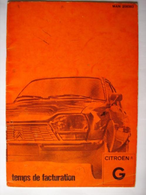 Citroën GS GSA temps de facturation 1981, Auto diversen, Handleidingen en Instructieboekjes, Verzenden