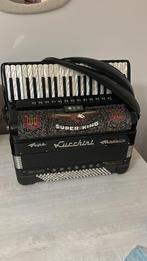 Lucchini King Mayor accordeon, Muziek en Instrumenten, Accordeons, Toetsaccordeon, Zo goed als nieuw, 120-bas, Met riemen