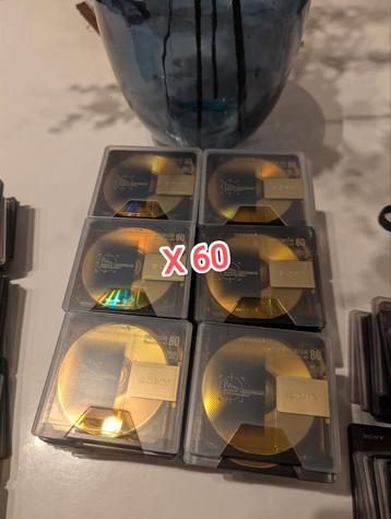  Set van 60 stuks Sony Premium Gold 80 min MiniDisc - Shock  beschikbaar voor biedingen