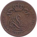 Belgique 1 centime, 1862, Timbres & Monnaies, Monnaies | Belgique, Enlèvement ou Envoi, Monnaie en vrac