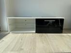 TV-meubel wit/zwart, Huis en Inrichting, Minder dan 100 cm, 25 tot 50 cm, 100 tot 150 cm, Gebruikt
