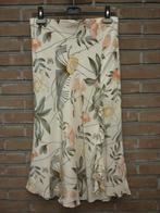 Gebloemde Zijden Lange Rok Jobis, Overige kleuren, Maat 42/44 (L), Ophalen of Verzenden, Gedragen