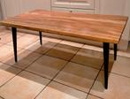 Mooie accasia houten salontafel met boomstamrand, Ophalen, Gebruikt