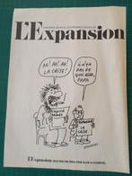 Wolinsky - publicité papier L' Expansion - 1981, Collections, Personnages de BD, Autres types, Autres personnages, Utilisé, Enlèvement ou Envoi