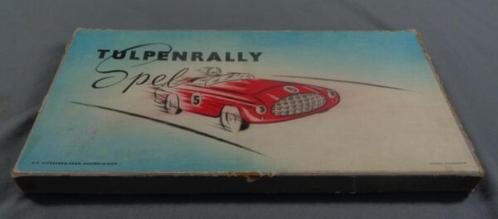1953 vintage TULPENRALLY SPEL BORDSPEL zonder spelreglement, Hobby en Vrije tijd, Gezelschapsspellen | Bordspellen, Gebruikt, Ophalen of Verzenden