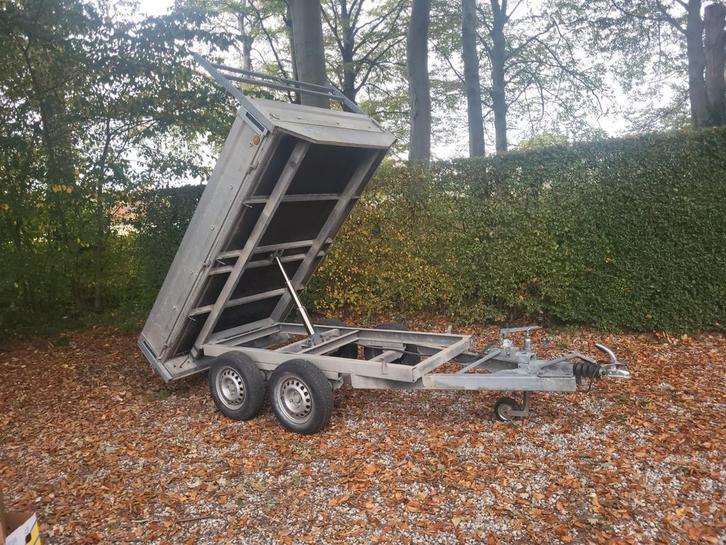 weymar aanhangwagen dubbelasser kipper, Auto diversen, Aanhangers en Bagagewagens, Gebruikt, Ophalen