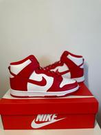 Nike dunk high chapionship white red, Nieuw, Sneakers, Wit, Nike
