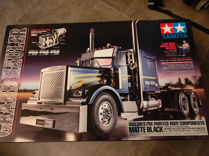 Tamiya Grand Hauler Matt Black new in box, Hobby & Loisirs créatifs, Voitures miniatures | Échelles Autre, Neuf, Bus ou Camion