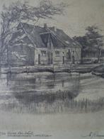 ets Gilbert Klemans Hoeve Van Schil Groenenhoek Wilrijk, Antiek en Kunst, Kunst | Etsen en Gravures, Ophalen of Verzenden