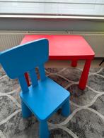 Ikea Mammut kindertafel + stoel, Kinderen en Baby's, Kinderkamer | Tafels en Stoelen, Zo goed als nieuw, Ophalen