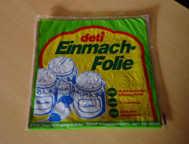 Afsluitfolie Einmachfolie voor confituur jam potten, Huis en Inrichting, Keuken | Potten en Pannen, Ophalen of Verzenden