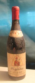 1 Fles Gigondas - Cotes du Rhone - 1970, Verzamelen, Wijnen, Frankrijk, Ophalen of Verzenden, Zo goed als nieuw, Rode wijn