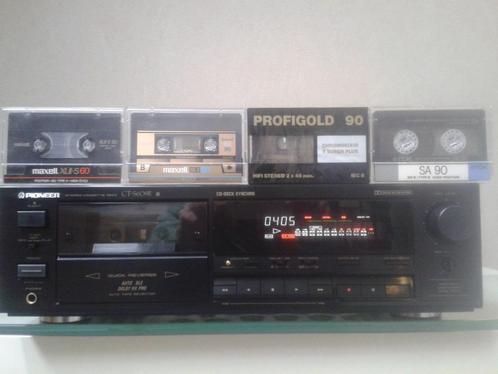 Pioneer CT-S 609 R cassettedeck + 4 tapes, Audio, Tv en Foto, Cassettedecks, Ophalen of Verzenden