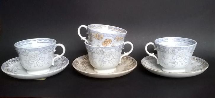 Tasses et sous-tasses Boch Keramis, Antiek en Kunst, Antiek | Servies los, Ophalen of Verzenden